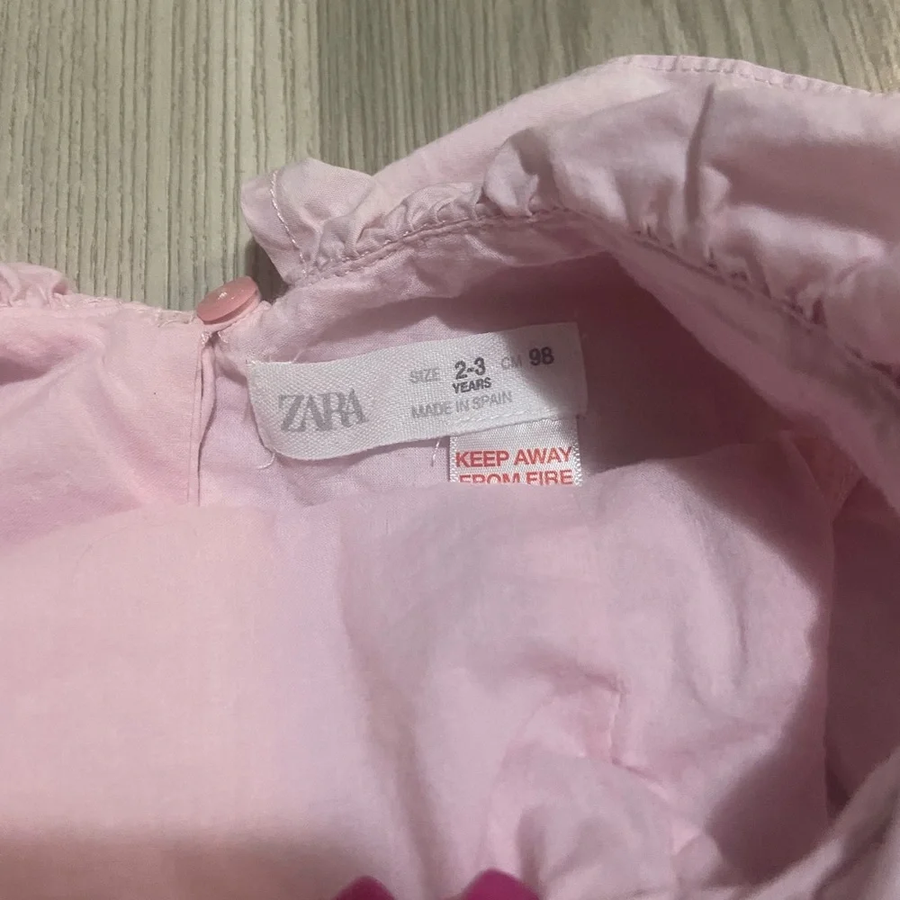 Light Pink Zara Dress Size 2/3 Years